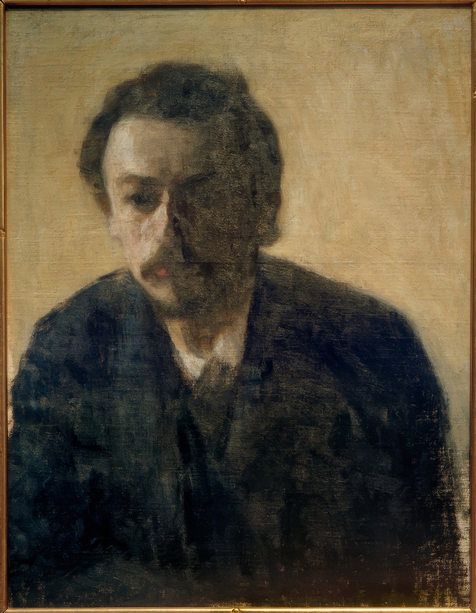 自画像V.Hammershöi、1891 作： ヴィルヘルム・ハンマースホイ