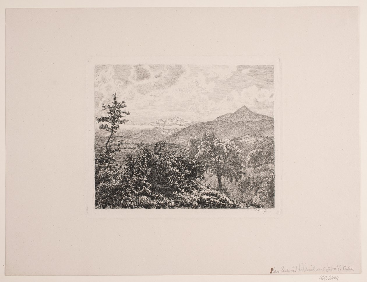 高山の風景 作： ヴィルヘルム・キン