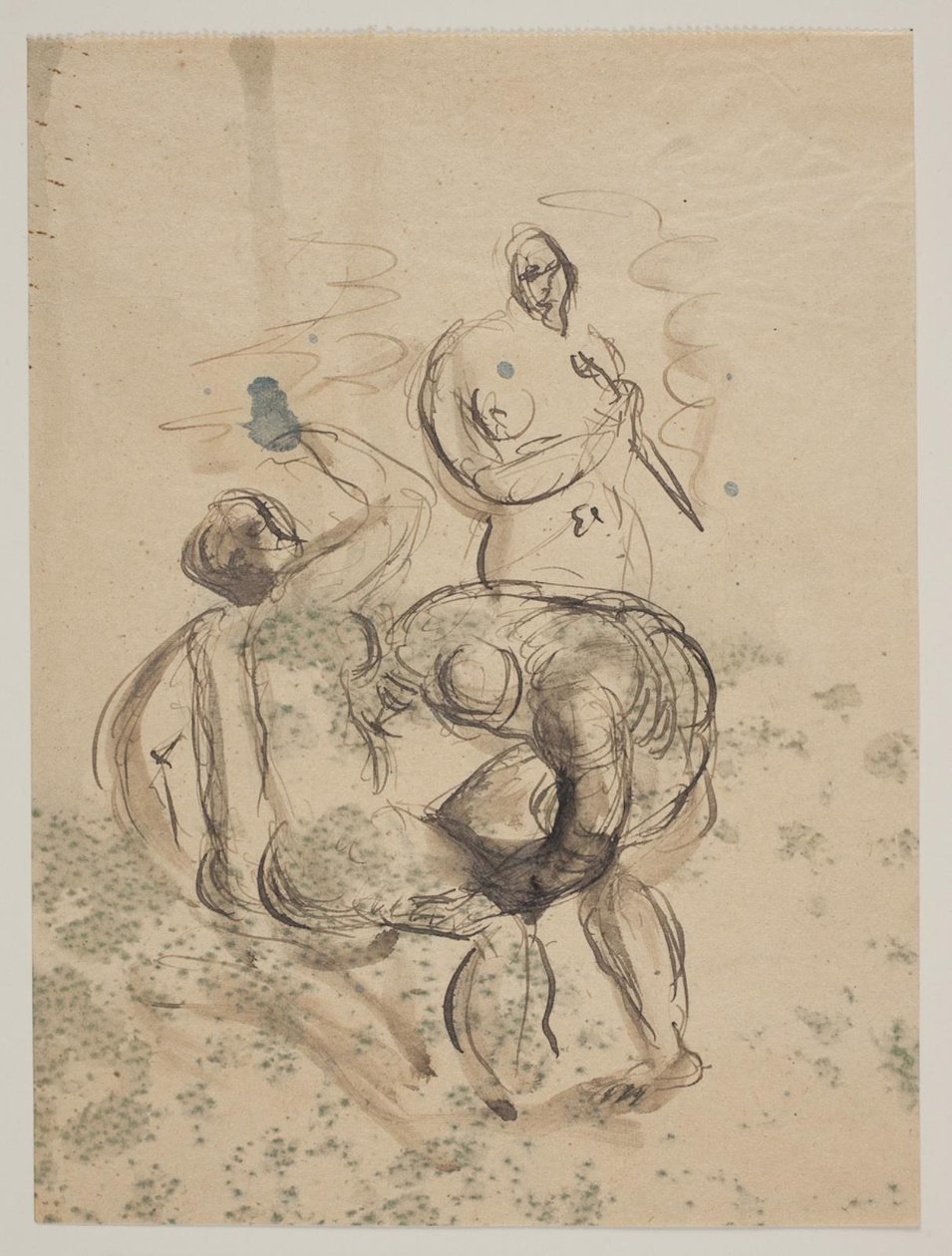 3 人の裸の女性とのコンポジション 作： Wilhelm Lundstrom