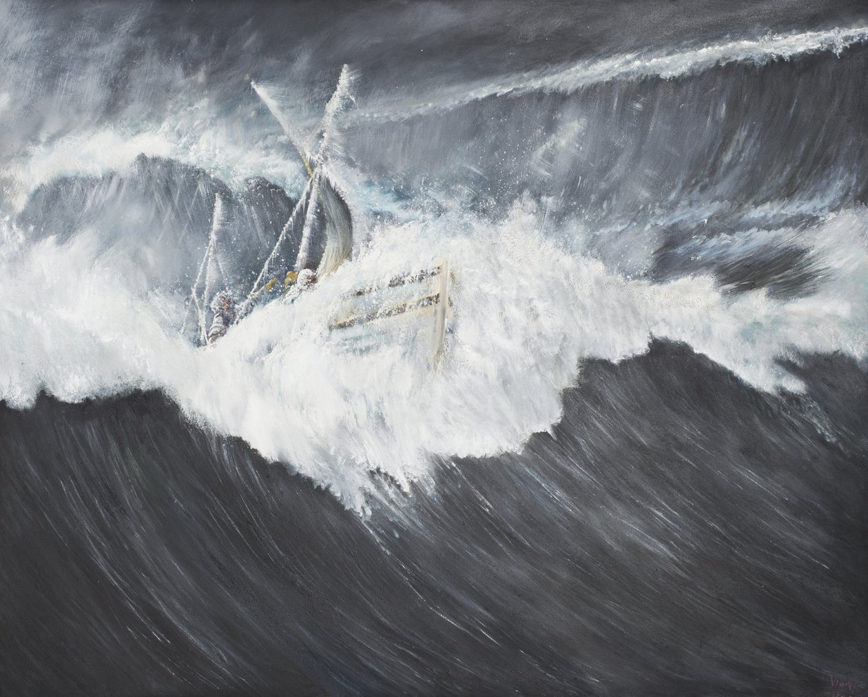 TheGiganticWave（2）、2006、（キャンバスに油彩） 作： ヴィンセントアレクサンダーブース