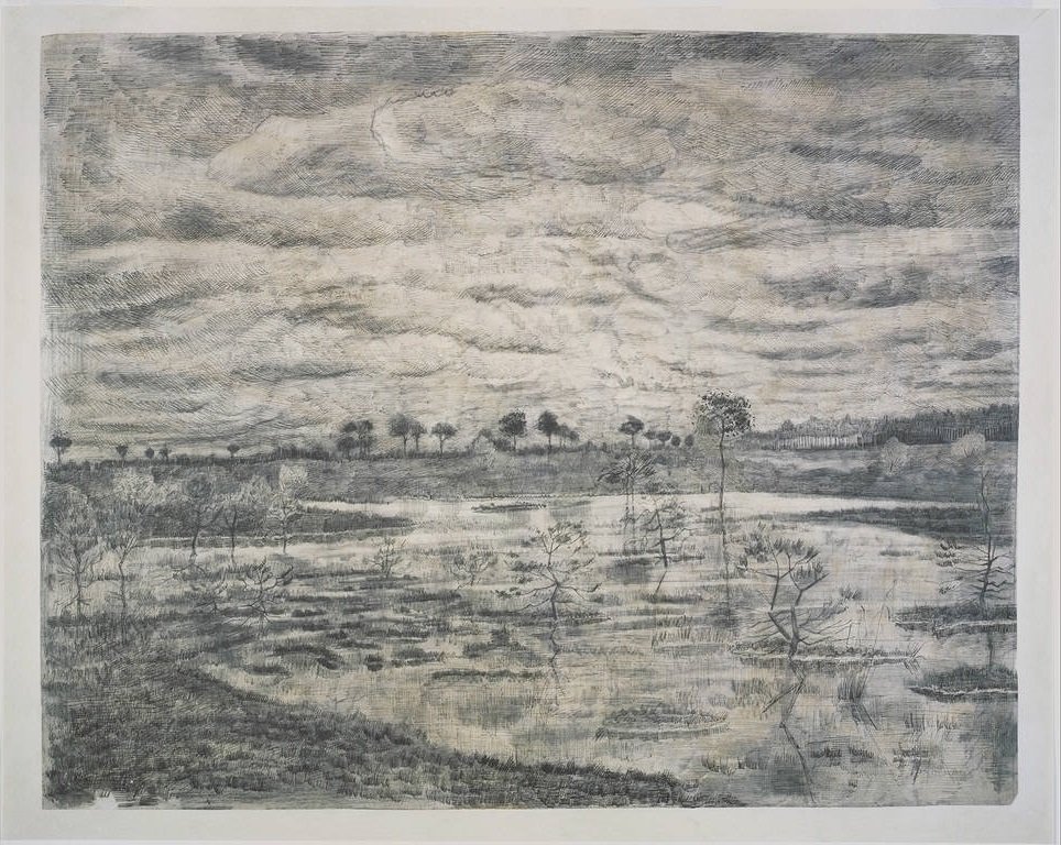 池、1881（カナダ国立美術館） 作： ヴィンセント・ヴァン・ゴッホ