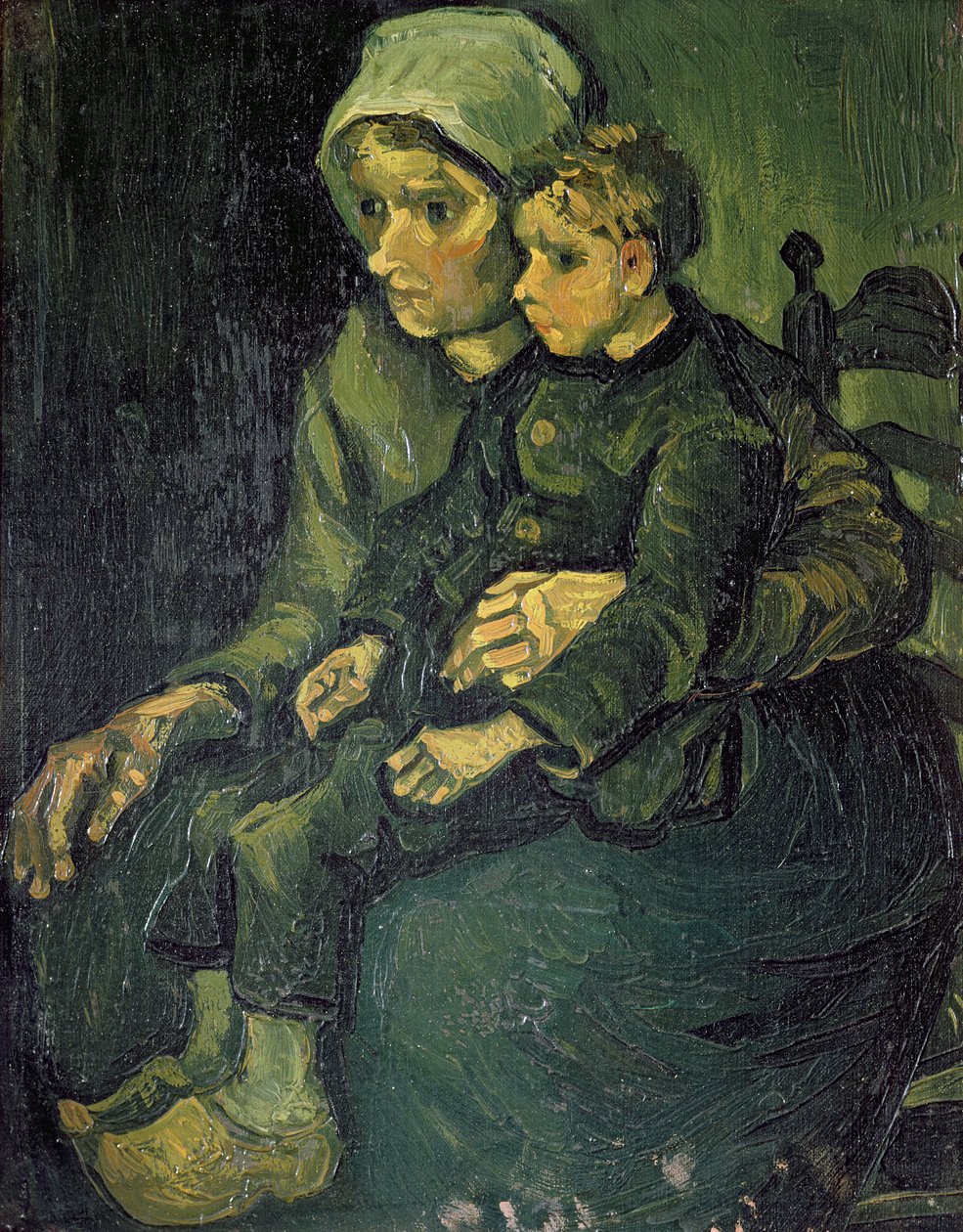 母と子、1885 作： ヴィンセント・ヴァン・ゴッホ