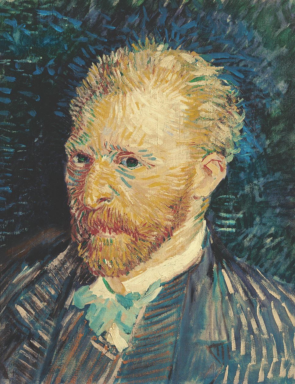 自画像、1887 作： ヴィンセント・ヴァン・ゴッホ