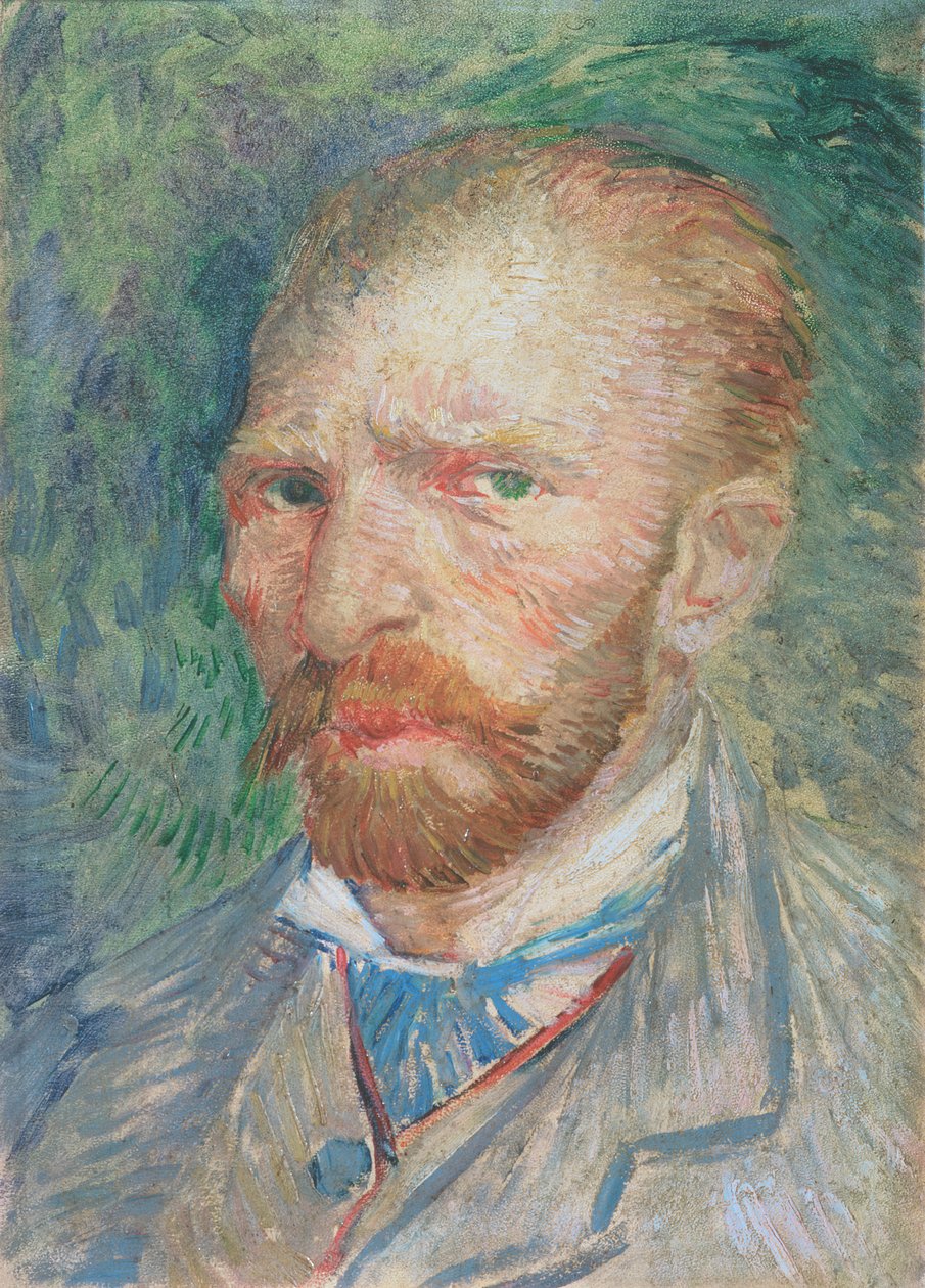自画像、1887（紙に油彩） 作： ヴィンセント・ヴァン・ゴッホ