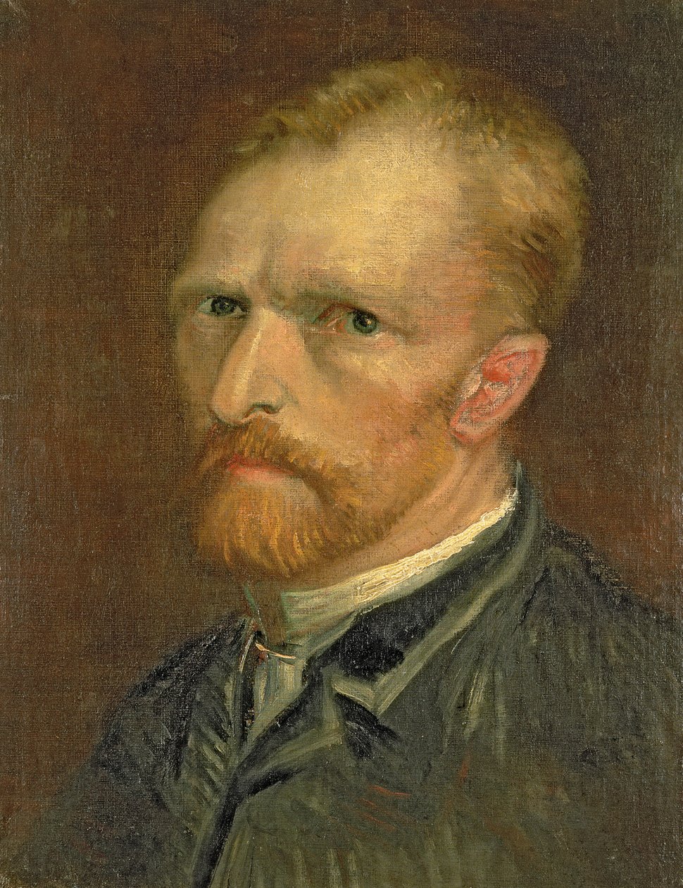 自画像、1886 作： ヴィンセント・ヴァン・ゴッホ