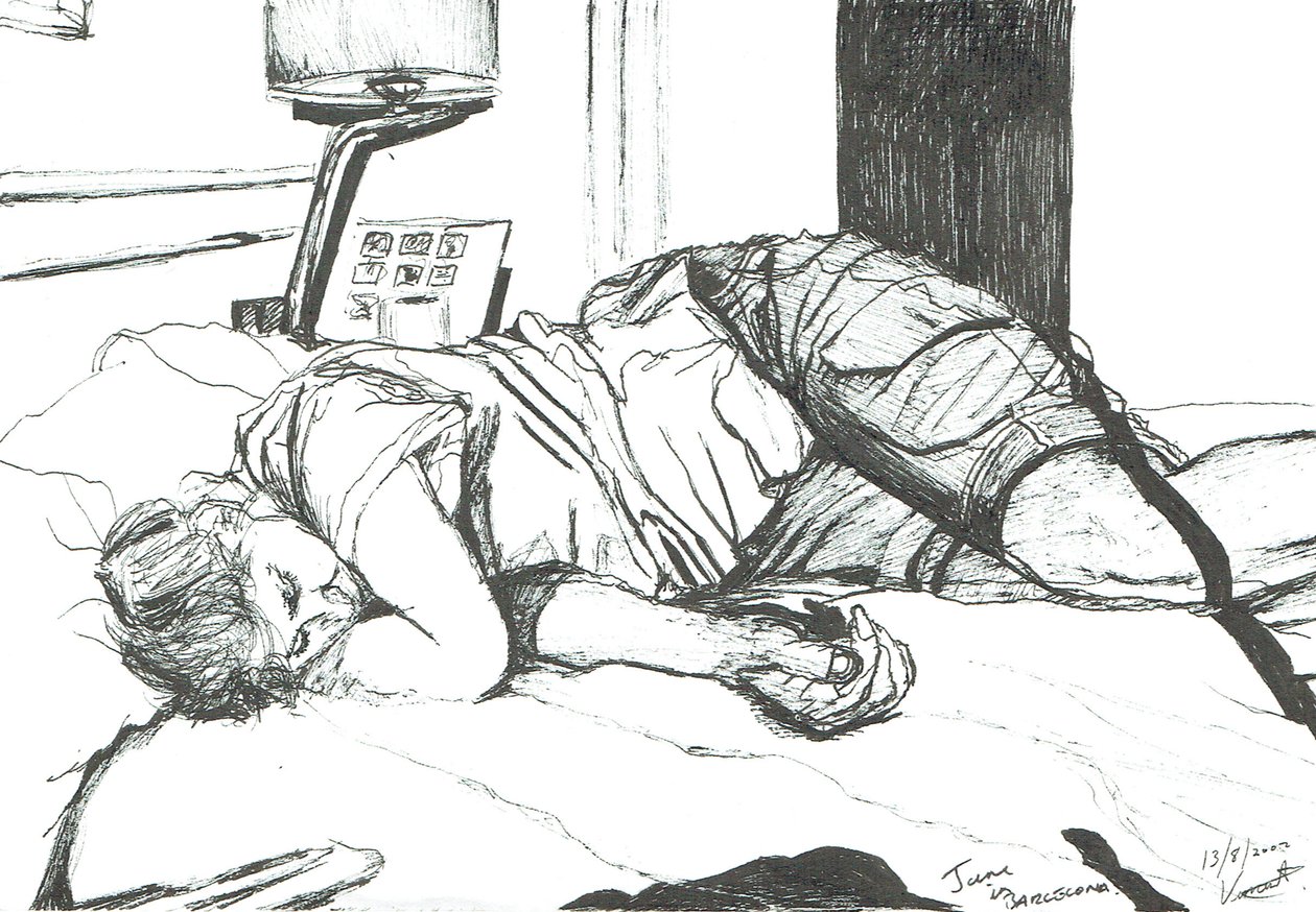 2002年、バルセロナで眠るジェーン 作： ヴィンセントアレクサンダーブース