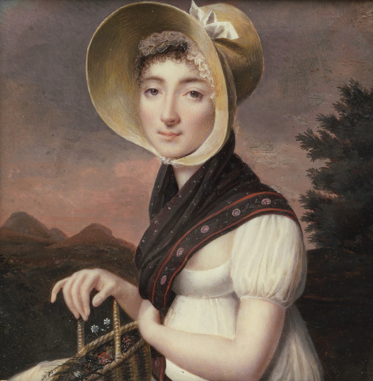 女性の肖像、ca。 1810年。 作： ヴィンセント・ベルトランド