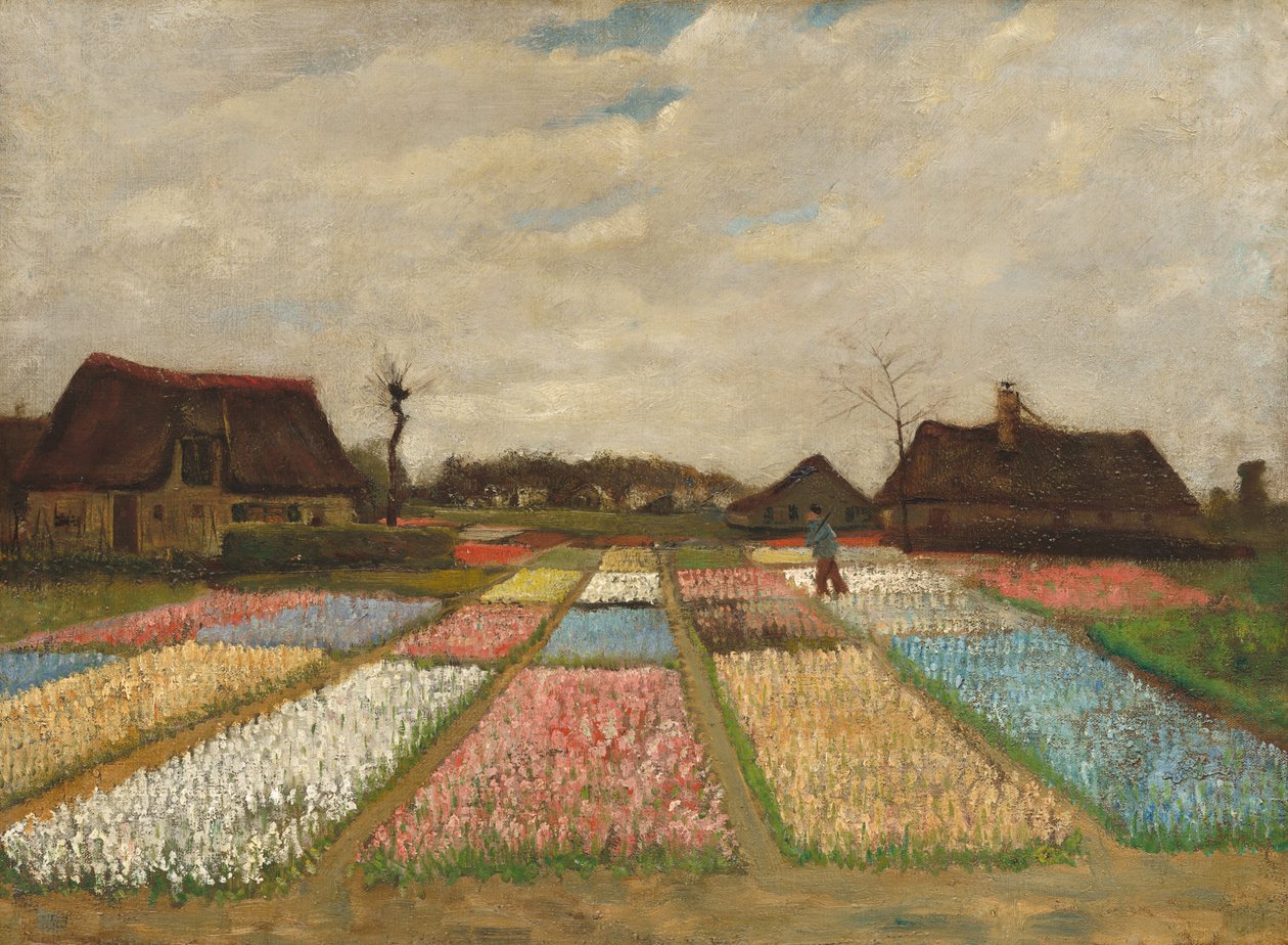 オランダの花壇 作： ヴィンセント・ヴァン・ゴッホ