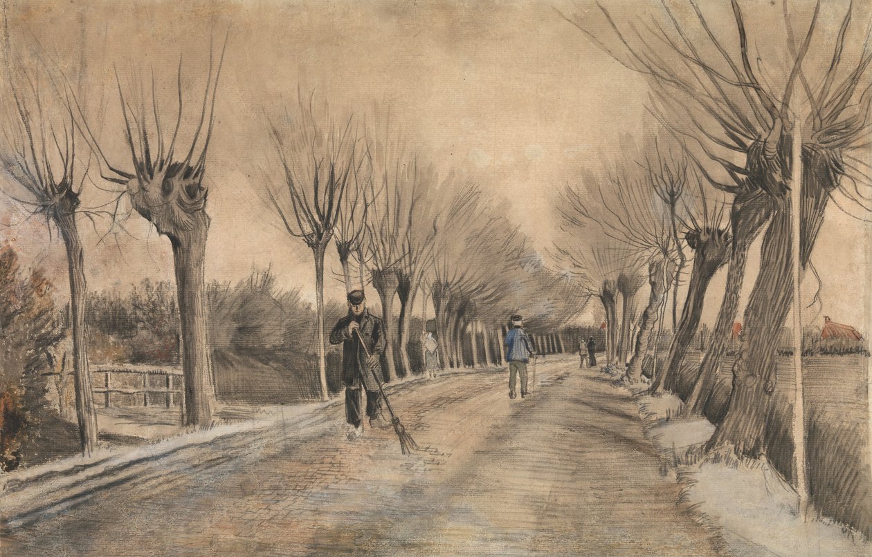1881年、エッテンの道路。 作： ヴィンセント・ヴァン・ゴッホ