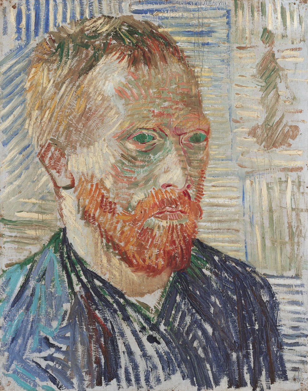日本版画による自画像 作： ヴィンセント・ヴァン・ゴッホ