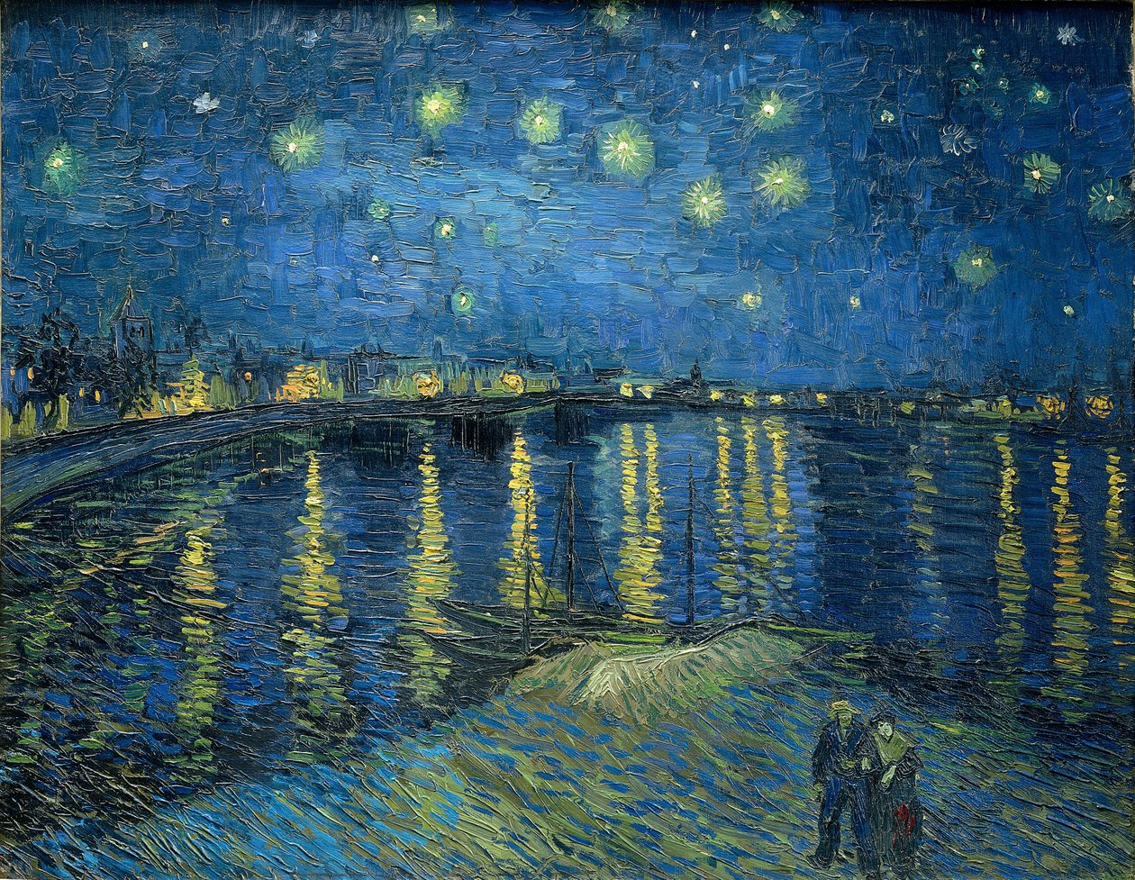 ローヌの星空 作： ヴィンセント・ヴァン・ゴッホ