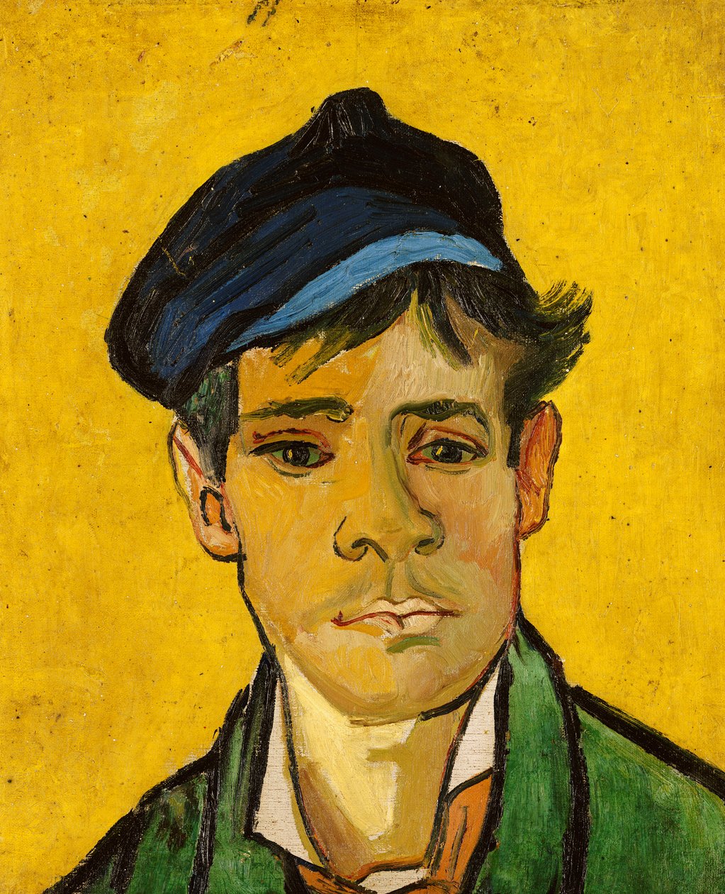 帽子をかぶった若い男、1888 作： ヴィンセント・ヴァン・ゴッホ