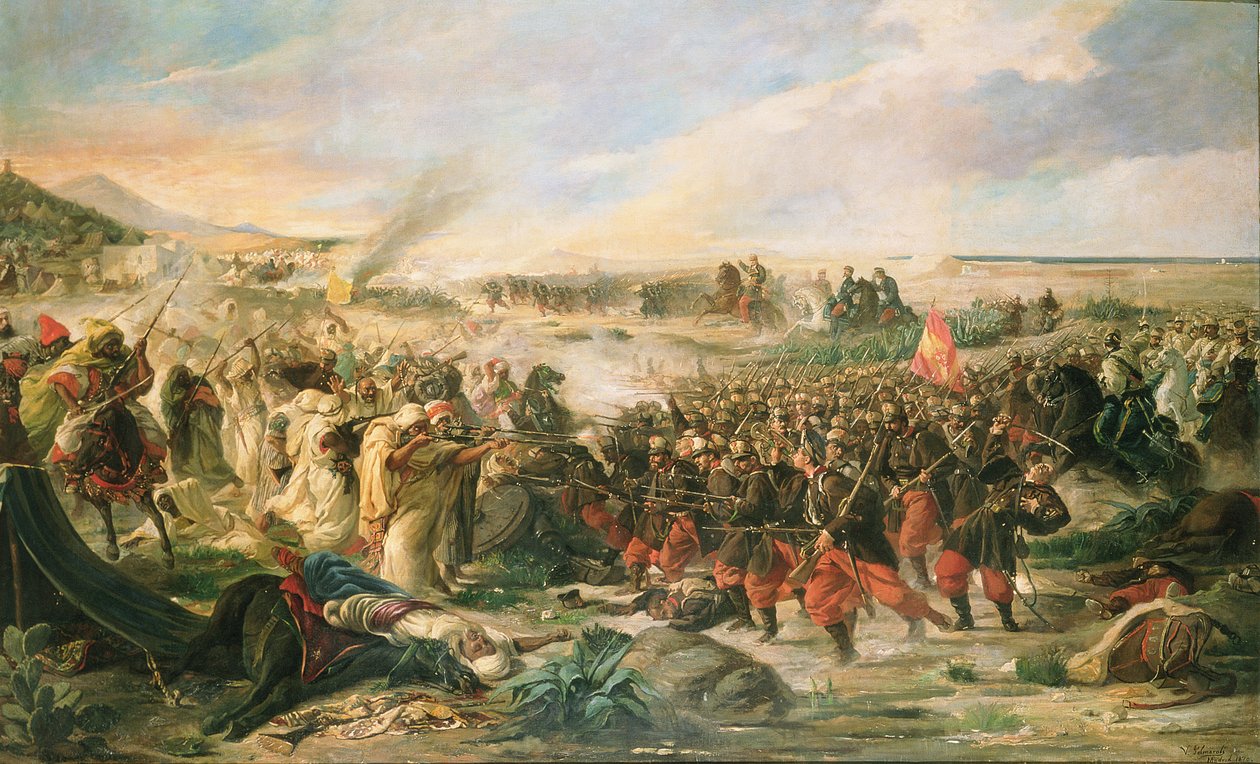 1860年、1870年のテトゥアンの戦い 作： ビンセント・ゴンザレス・パルマロリ