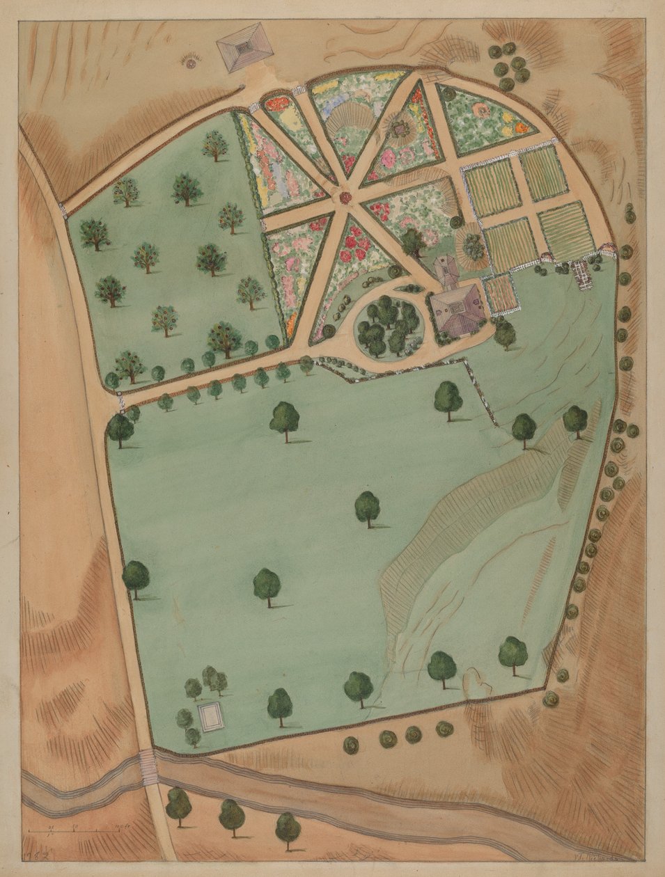 Eliza Jumel Estate, c. 1936. 作： バージニアリチャーズ