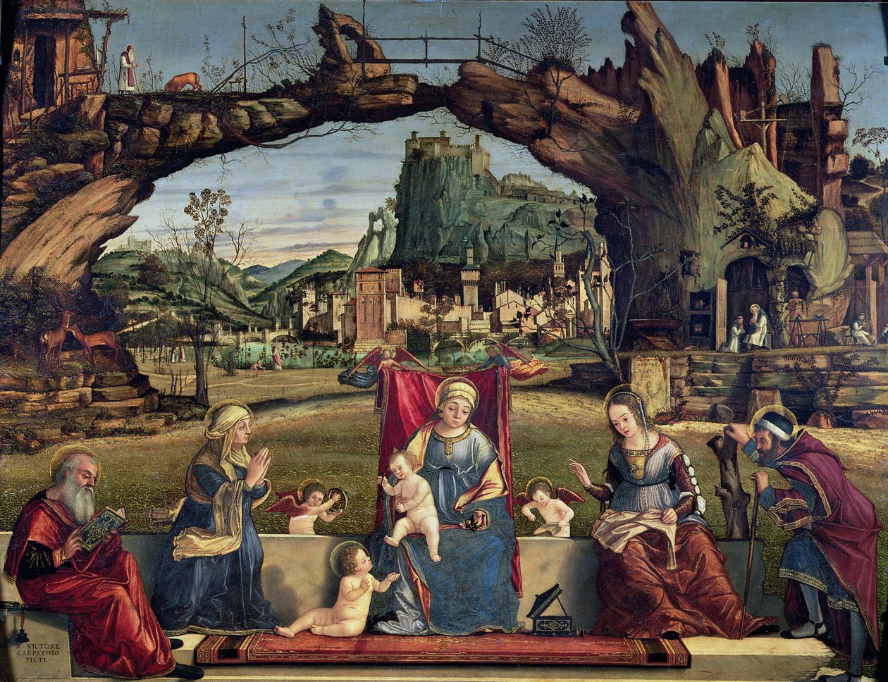 Sacra Conversazione、c.1500（詳細は84003を参照） 作： ヴィットーレカルパッチョ