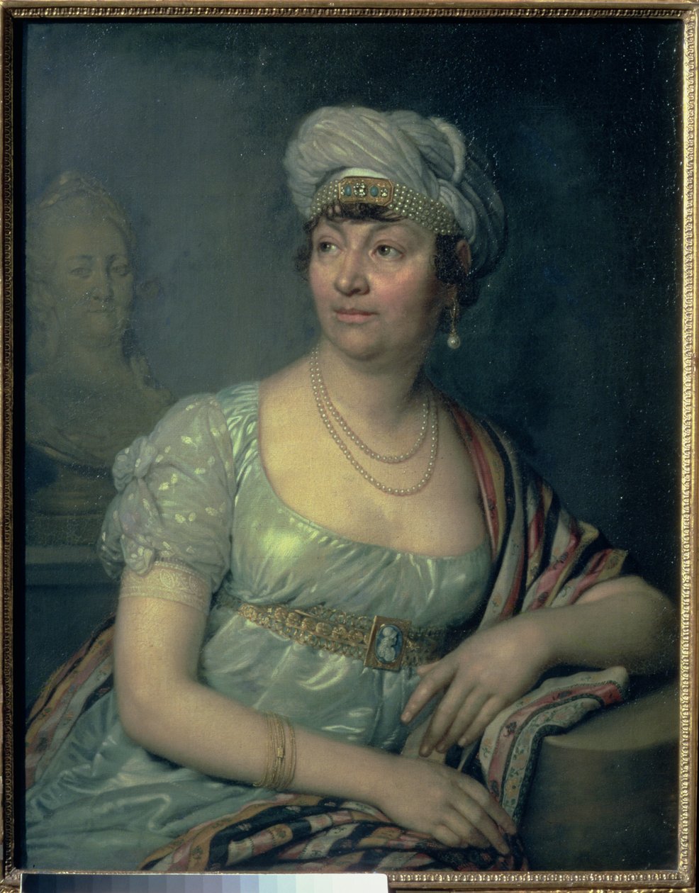 ジャーメイン・ド・スタール（1766-1817）の肖像、1812 作： ウラジミール・ルキッチ・ボロヴィコフスキー