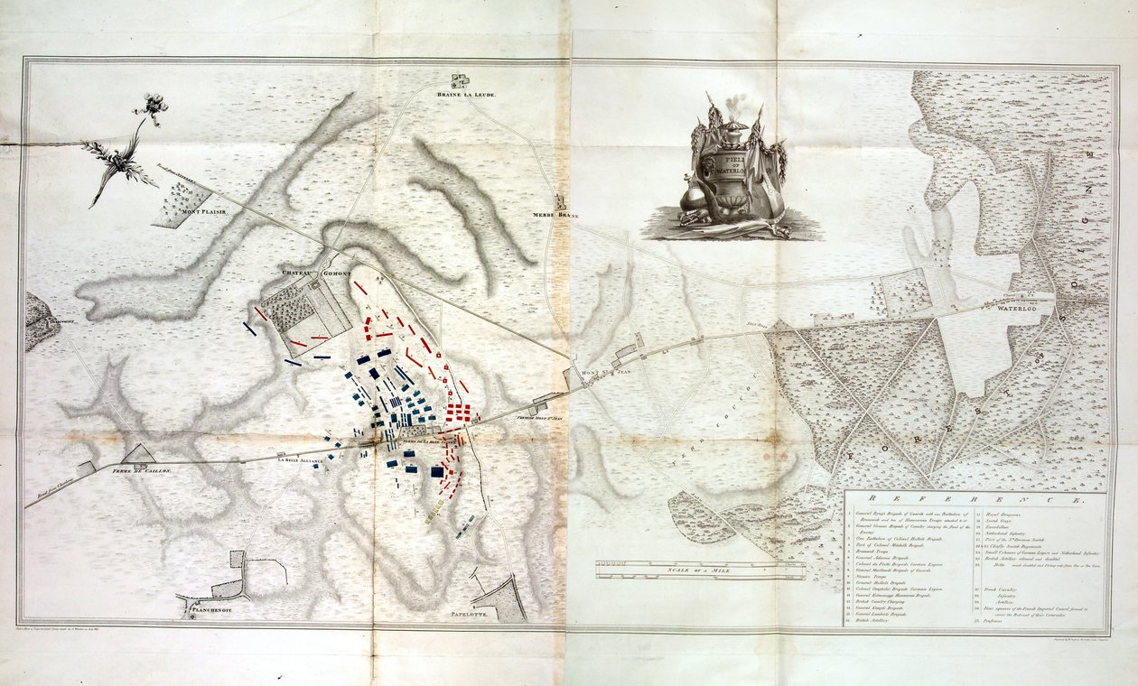 ウォータールーフィールド、1820年頃 作： W・ジャクソン