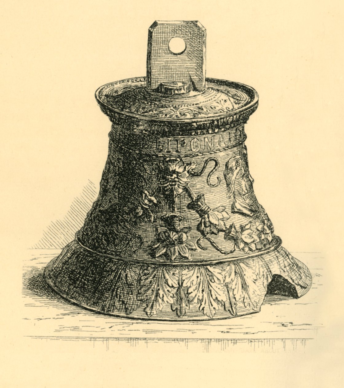 ブロンズハンドベル、c1530-c1570、1881。 作： WEマッカネス