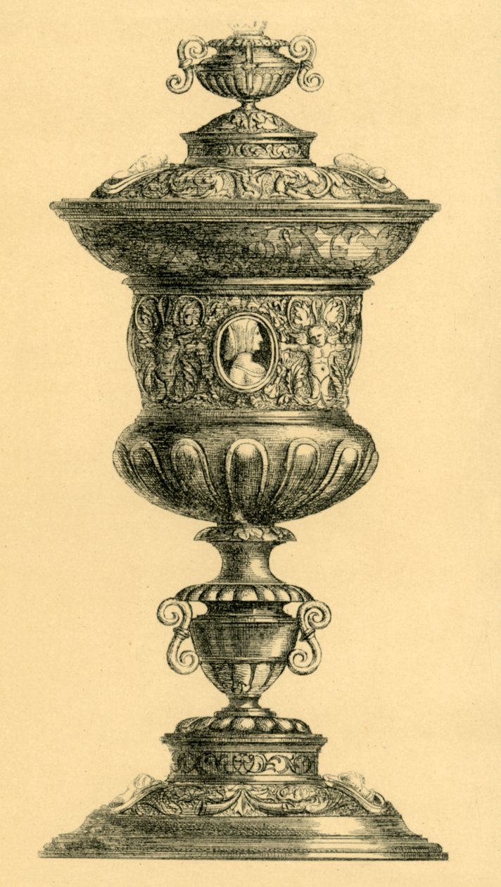シルバーのカップと蓋、c1550、1881。 作： WMマギル
