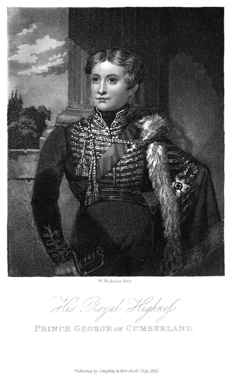 カンバーランドのジョージ王子、1831年 作： ニコラス