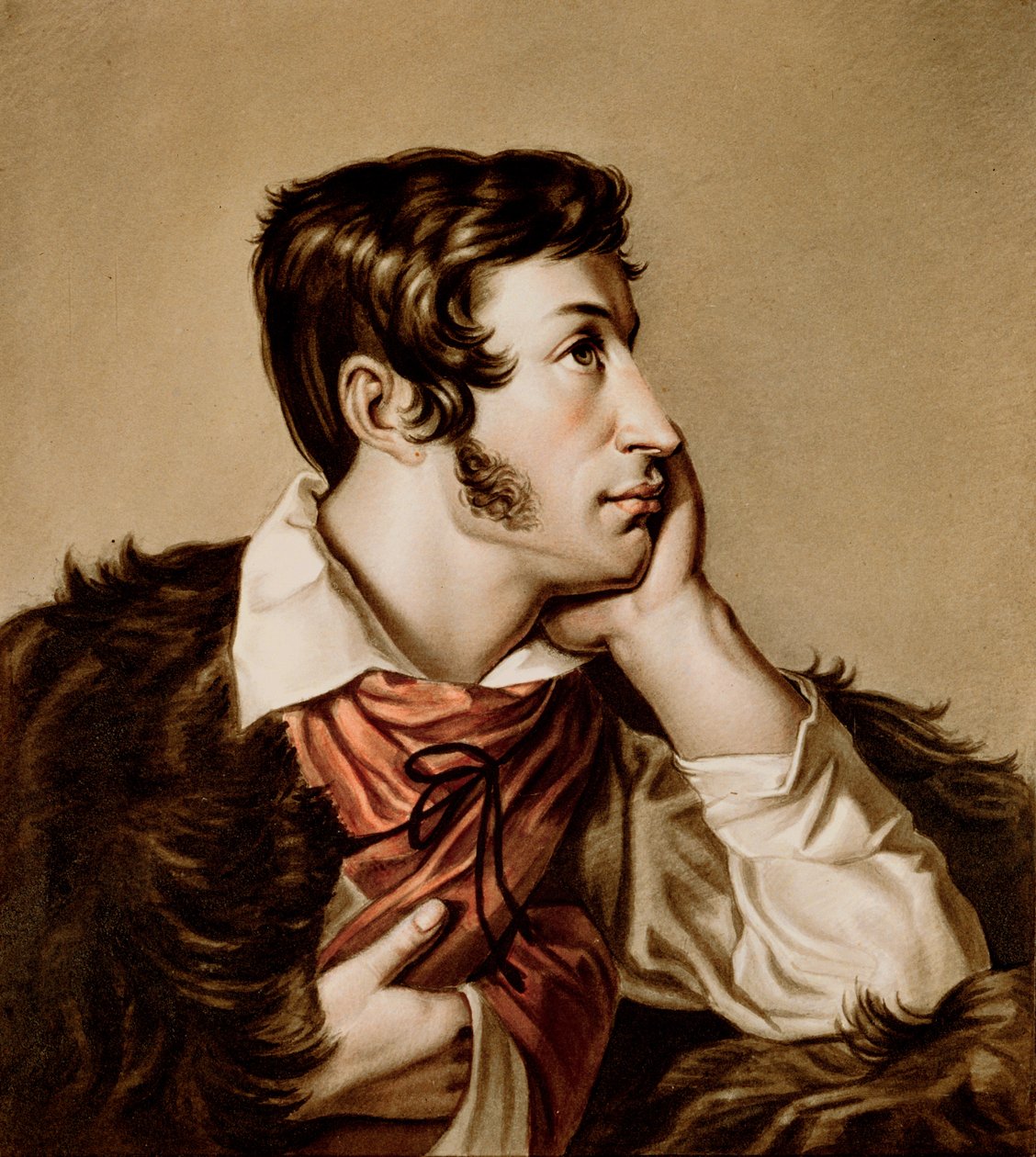 アダム・バーナード・ミツキェヴィチ（1798-1855）の肖像 作： ワレンティ・ワンコウィッツ