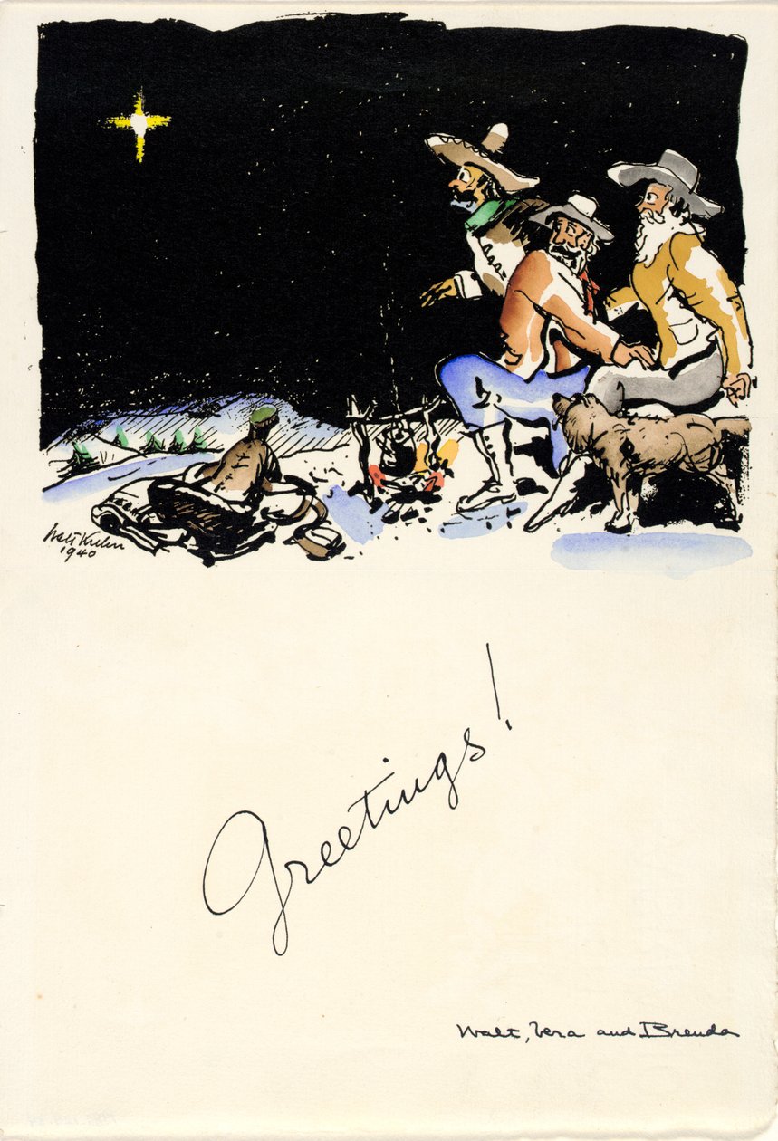 クリスマスの挨拶 1940 作： ウォルト・クーン