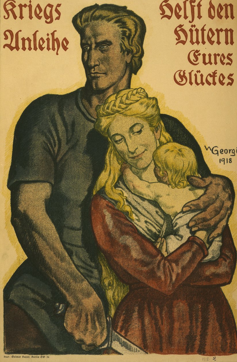 戦争ローン、あなたの運の守護者を助ける、1918 作： ウォルター・ゲオルギ