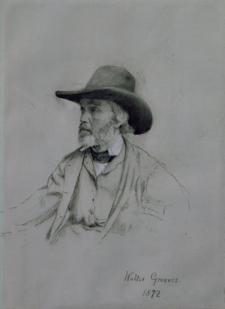 トーマス・カーライル（1795-1881）、1872（チョーク） 作： ウォルターグリーブ