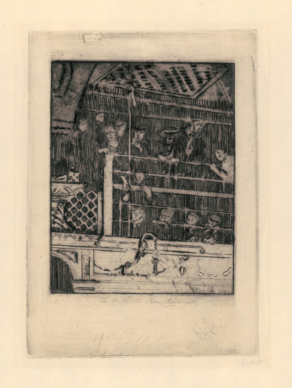The Old Mogul Tavern、1908（etching＆aquatint） 作： ウォルター・リチャード・シッカート