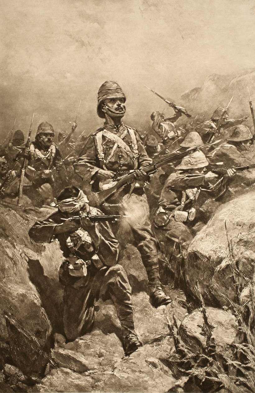 1899年から1901年までの「The Illustrated London News」（1901年）からのトランスバール戦争 作： トーマス・ウォルター・ウィルソン