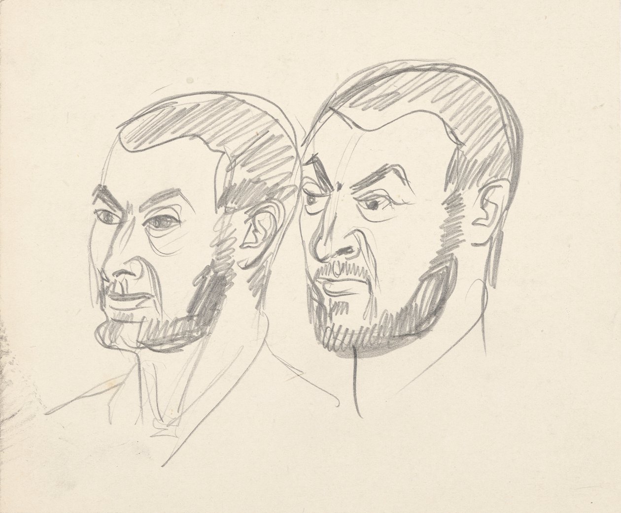 2 つの肖像研究 作： Walter Barwig