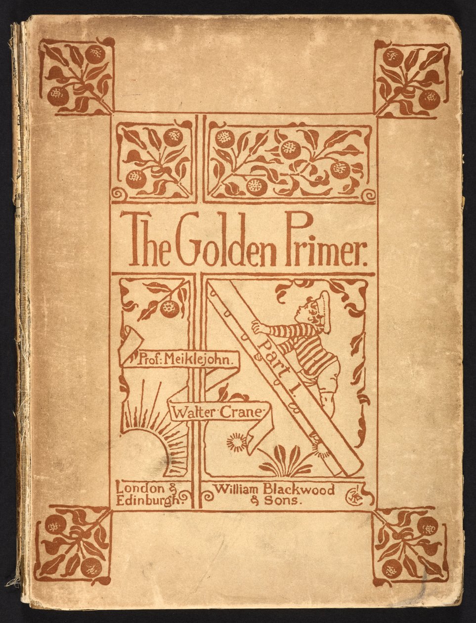 「The Golden Primer」の表紙裏。 作： ウォルター・クレーン