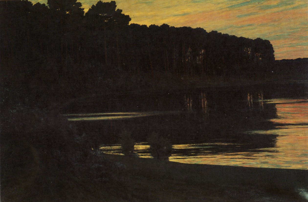 ドイツ語： Grunewaldsee グリューネヴァルト湖


別タイトル: ドイツ語: Sonnenuntergang über dem Grunewaldsee グリューネヴァルト湖 作： ウォルター・レイスティコウ