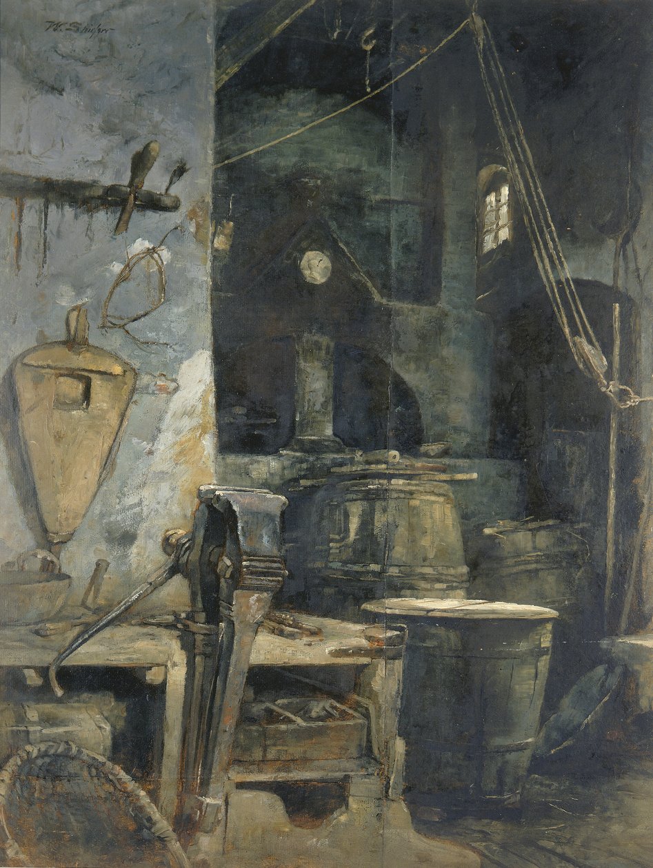 1874年頃、ドイツのベル・ファウンドリー（Bell Foundry）。 作： ウォルター・シャーロウ