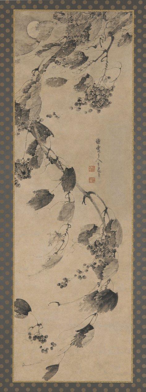 風と月光の中のブドウの木 作： 王梁城