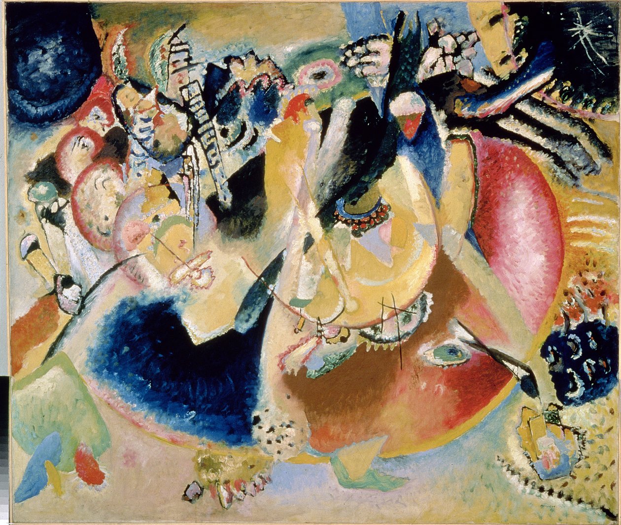 コールドフォームの即興、1914 作： ワシリー・カンディンスキー