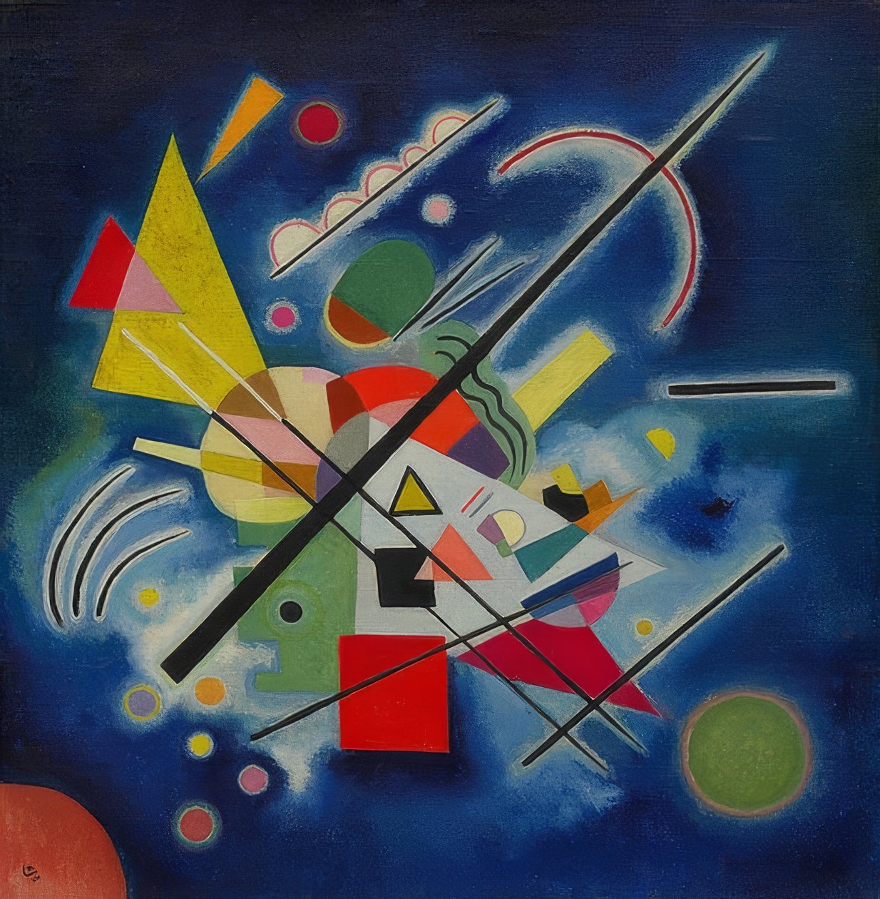 青い絵。 1924 作： ワシリー・カンディンスキー