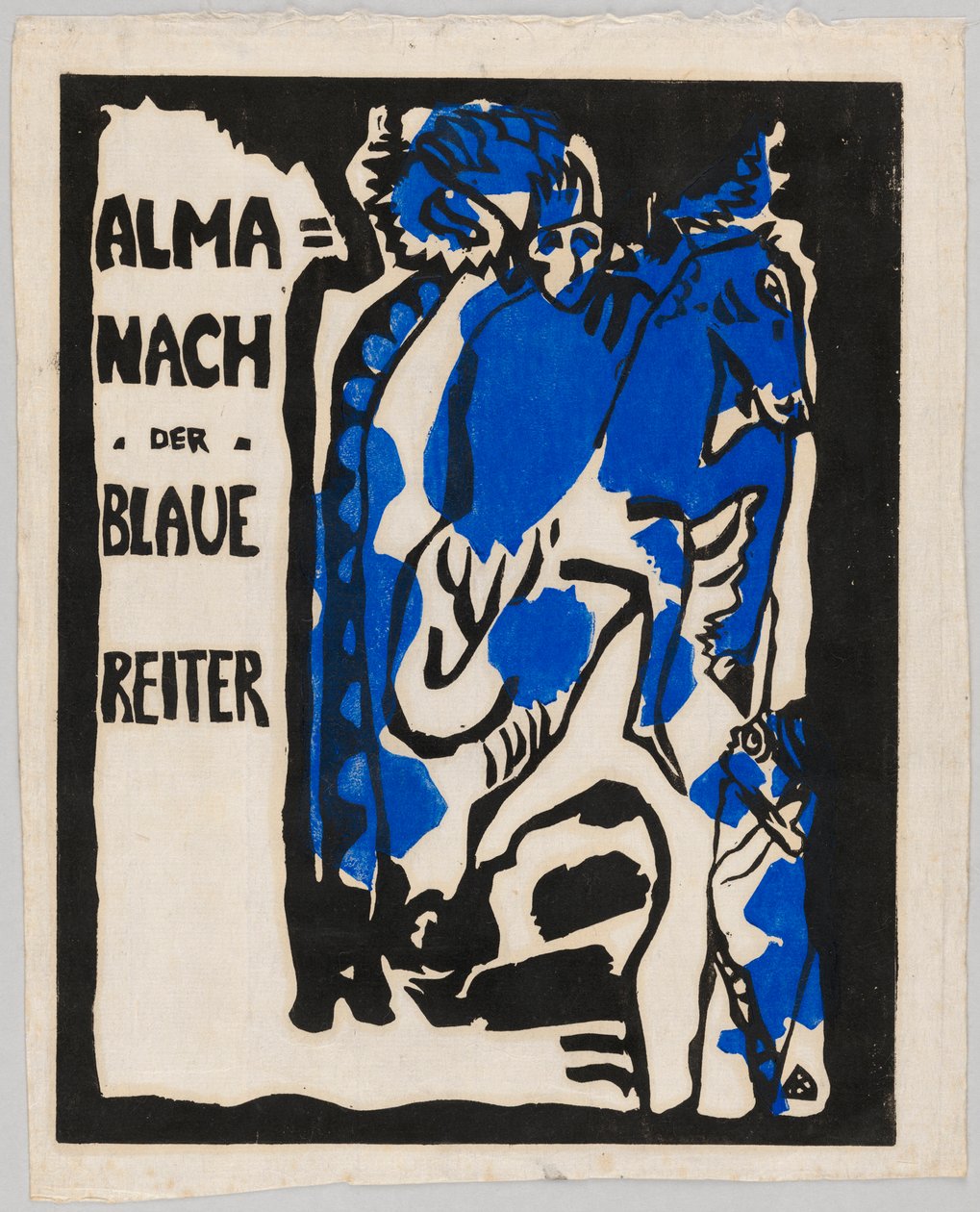 年鑑「Der Blaue Reiter」の木版画 作： ワシリー・カンディンスキー