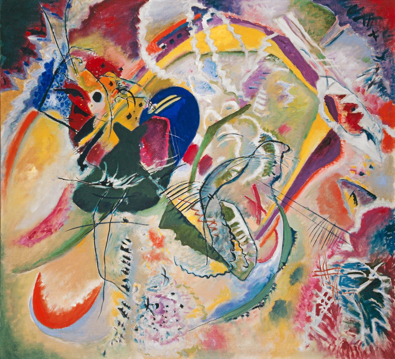 即興35、1914 作： ワシリー・カンディンスキー