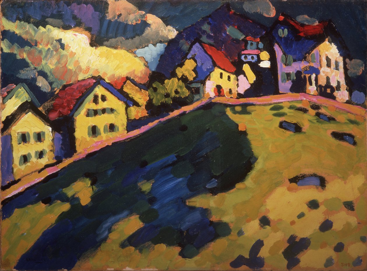 夏の風景、1909 作： ワシリー・カンディンスキー