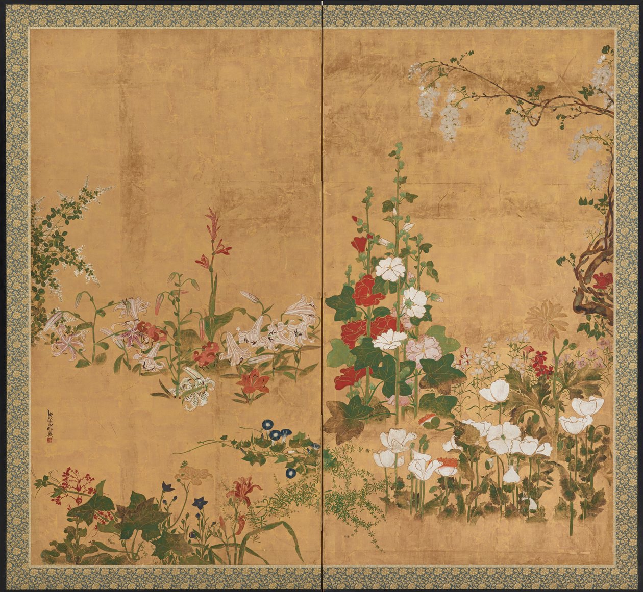 花図 江戸時代・18世紀前半～中頃 作： 渡辺志子