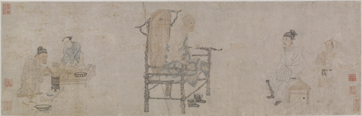 Xiao Yi TrickeryによるLanting Manuscriptの入手（紙のインクとカラー） 作： 文正明