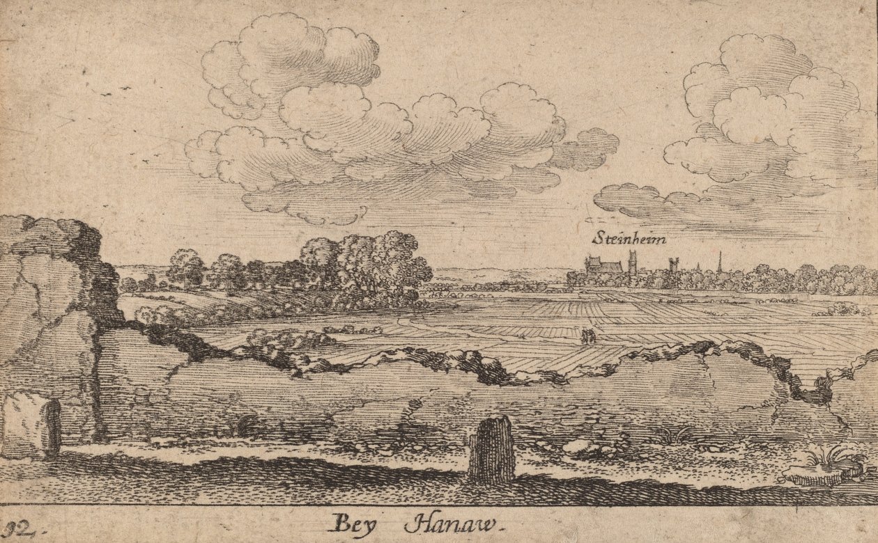 ハーナウ、1635年。 作： ヴァーツラフ・ホラー
