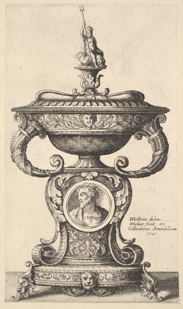 2つのハンドル付きカップ、1646年 作： ヴァーツラフ・ホラー