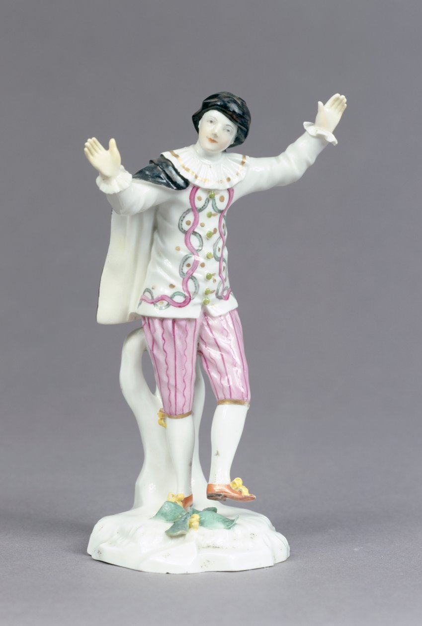 グループ &39;Commedia dell&39;Arte&39;のScaramuccia、Fuerstbischoefliche Fayencemanufaktur Fulda作、1770年（磁器） 作： ヴァーツラフNew