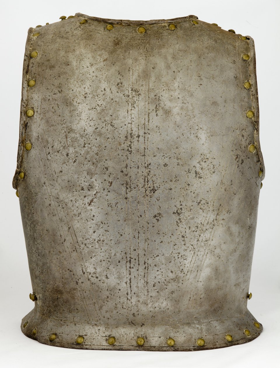 バックプレート、c.1650-1700（スチール＆真ちゅう） 作： 西ヨーロッパの学校