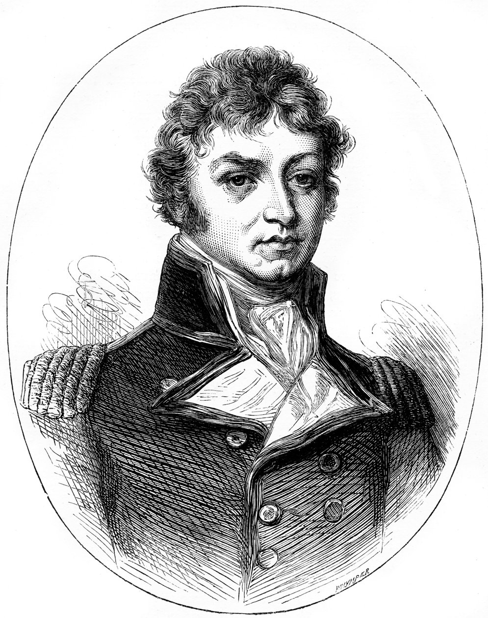 フィリップ・ブローク卿、イギリス海軍将校、1815年c1880。 作： ウィンパー
