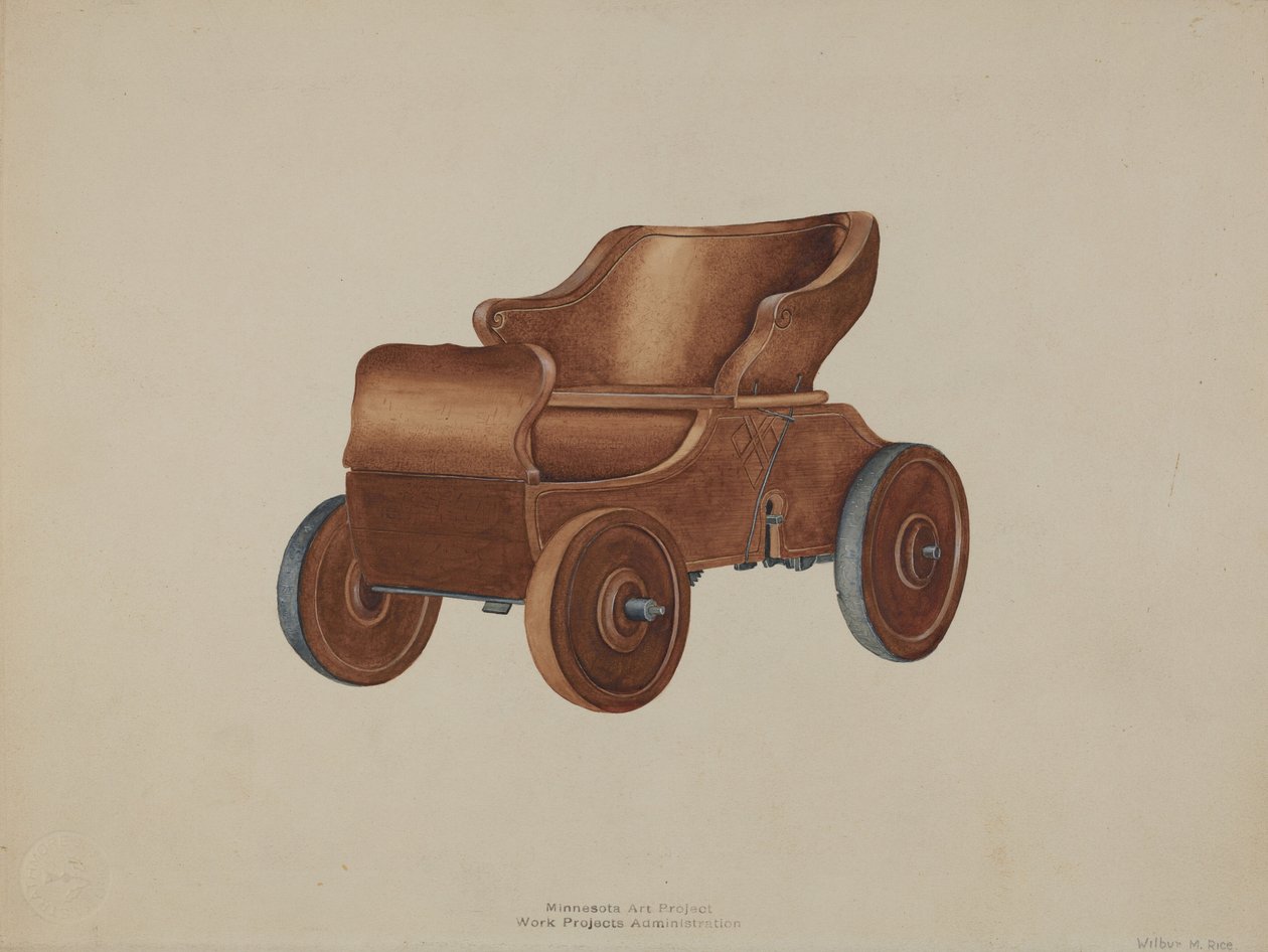 おもちゃの自動車、1938年頃 作： ウィルバーMライス