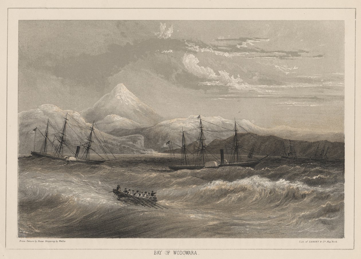 ウォドワラ湾、1855年 作： ウィルヘルム・ジョセフ・ハイネ