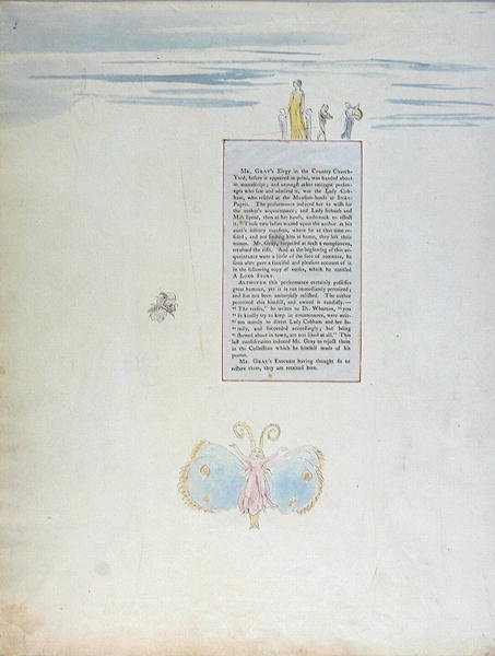 ロング・ストーリー、トーマス・グレイの詩、1797-1798（ペンと黒インク付きトイレ）のデザイン24 作： ウィリアム・ブレイク